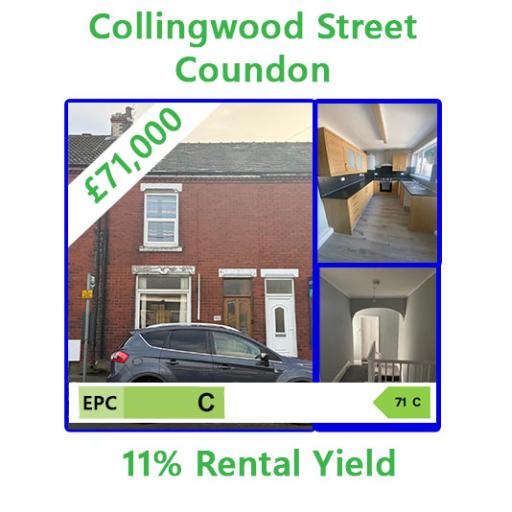 Collingwood Street, Coundon, DL14 8LL - 11% Rental Yield