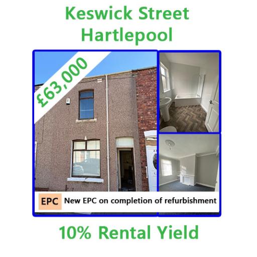 Keswick Street, Hartlepool, TS26 9AY - 10% Rental Yield
