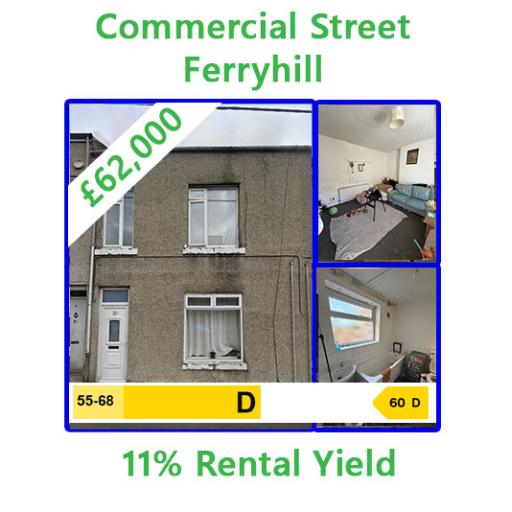 Commercial Street,	Ferryhill,	DL17 0DF - 11% Rental Yield