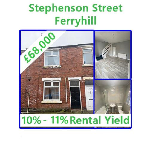 Stephenson Street,	 Ferryhill 	DL17 8PG - 10%-11% Rental Yield