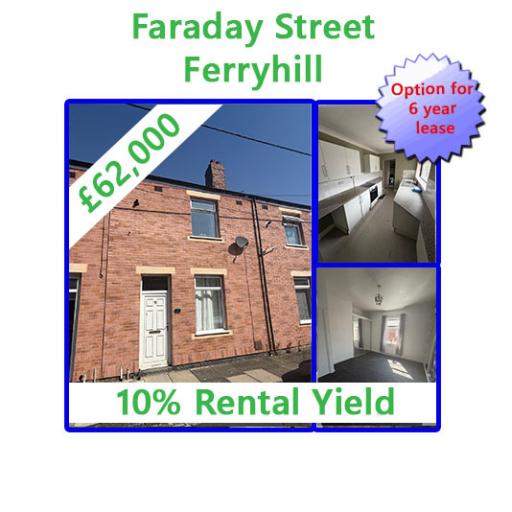Faraday Street, Ferryhill, DL17 8PD- 10% Rental Yield
